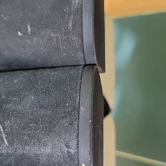 Steven Madden Dillion Black Strap Block Heel Nubuck Leather 10 Classic Cocktail - Picture 11 of 16